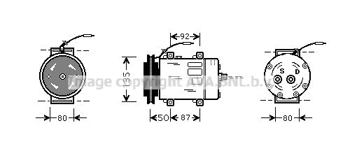 AVA QUALITY COOLING Kompressori, ilmastointilaite UVK148